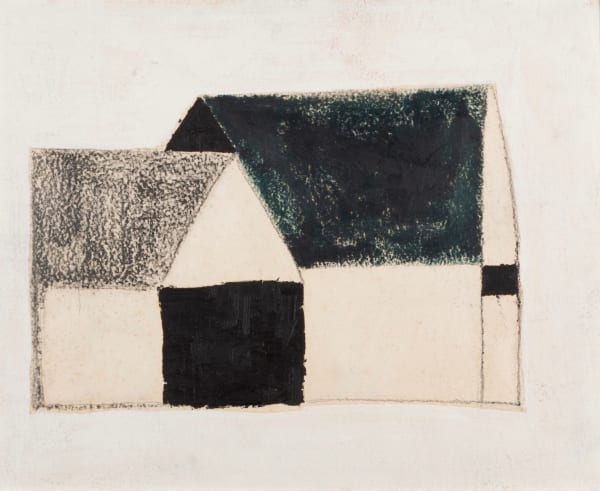 Francis Davison, Untitled (Two Barns), 1950 circa