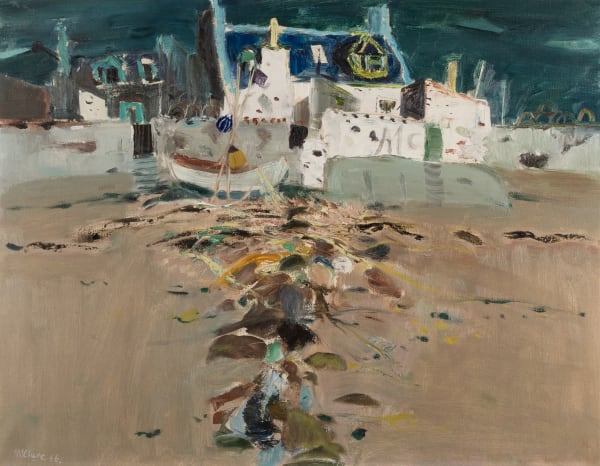 David McClure, Houses and Shore (Arbroath), 1966