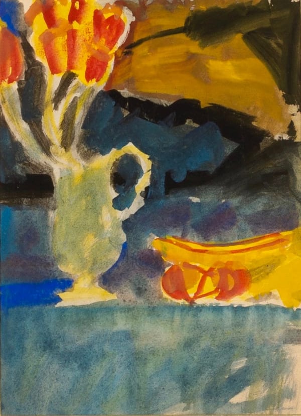 Still Life, Flowers and Bowl