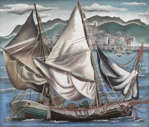 Hans Tisdall, Barcos Rabelos, Oporto, Portugal, 1936