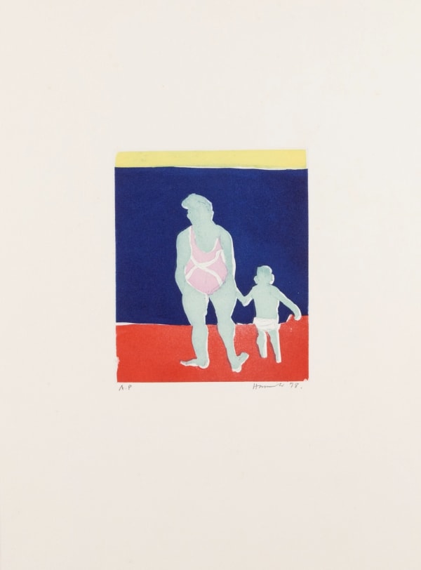 Tom Hammick, Swimming, Mother and Child, 1998