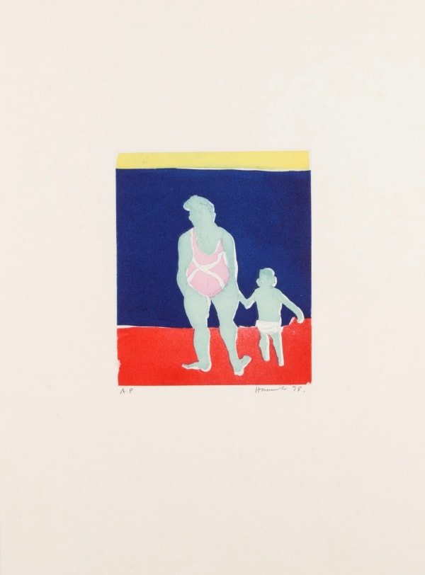 Tom Hammick - Swimming, Mother and Child, 1998