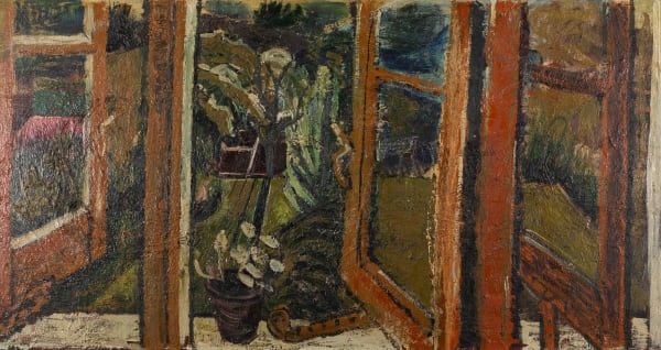 John Bratby, Landscape Through the Window II, 1954