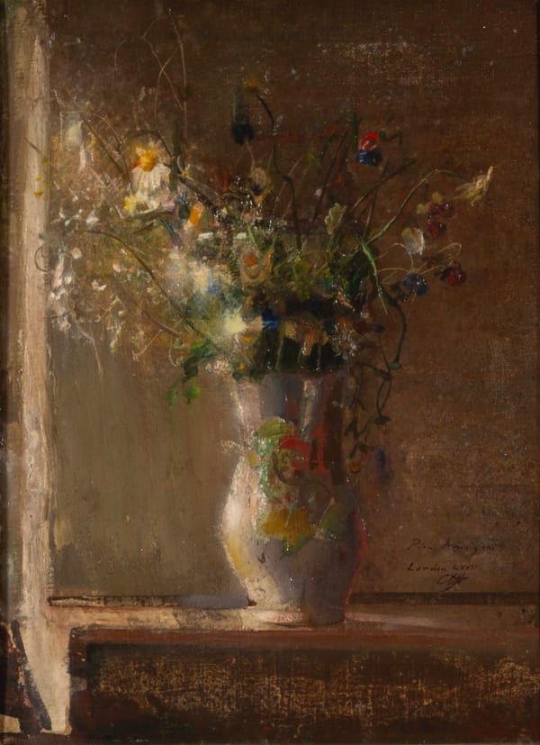 Pietro Annigoni, Vase of Wild Flowers, 1967
