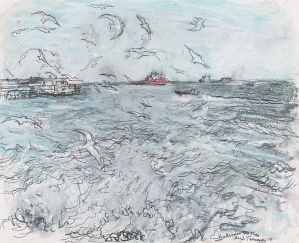 Gulls Near Deal Pier