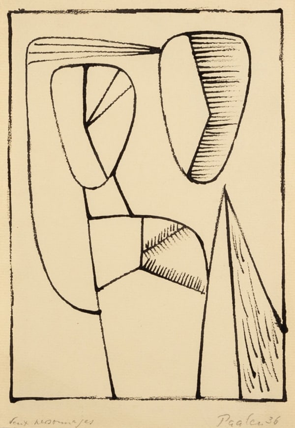 Wolfgang Paalen, Deux Personnages, 1936