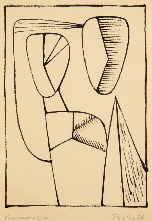 Wolfgang Paalen - Deux Personnages, 1936