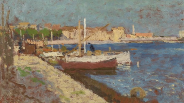 Edward Le Bas, Fishing Boats, Martigues, 1948