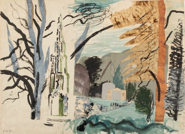 John Piper, The Garden at Stourhead, 1939