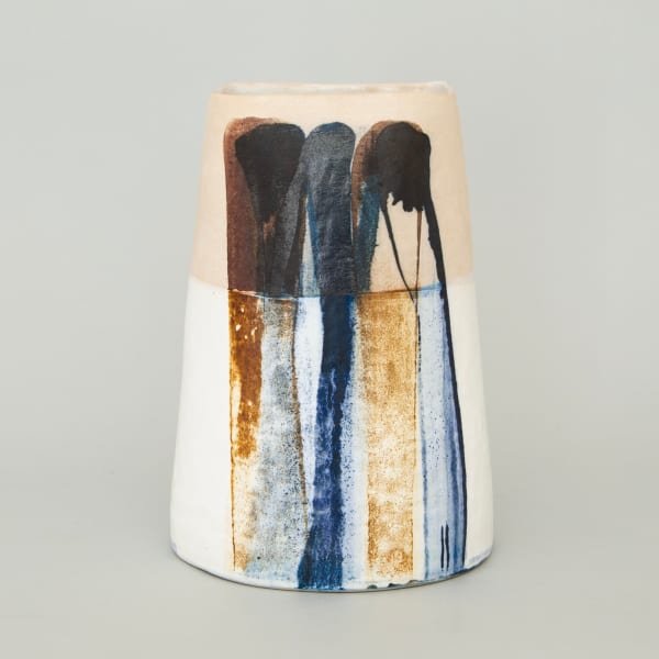 Blue abstract vessel