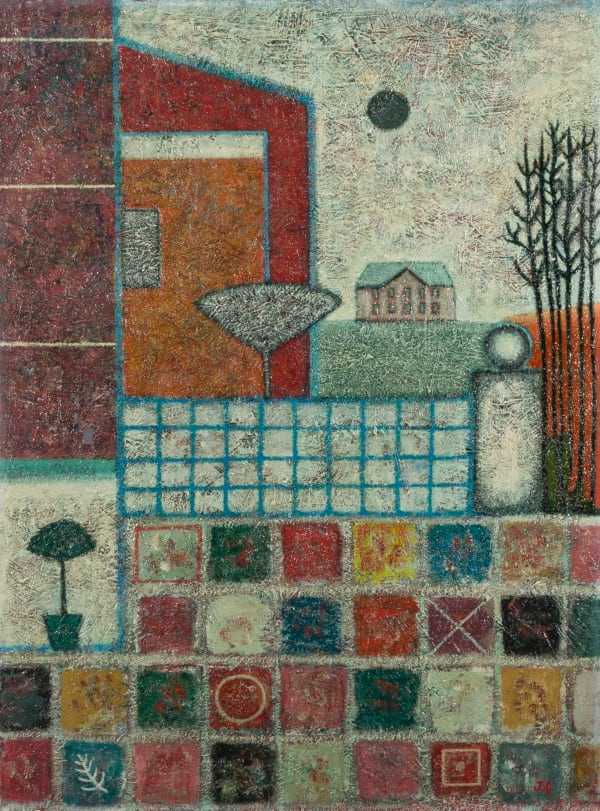 John Christopherson, Houses and Courtyard, Greenwich, 1968