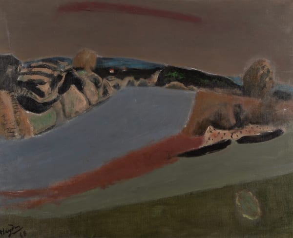 Henri Hayden, Paysage rouge (Red Landscape), 1968