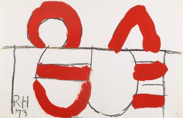 Roger Hilton, Untitled (Red Shapes), 1973