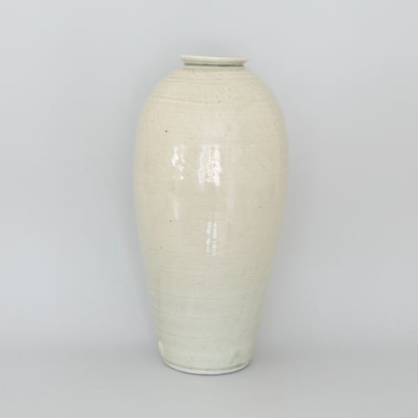 Tall shouldered vase with patterns