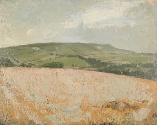 William Nicholson, The Cornfield above Alfriston, 1927, circa
