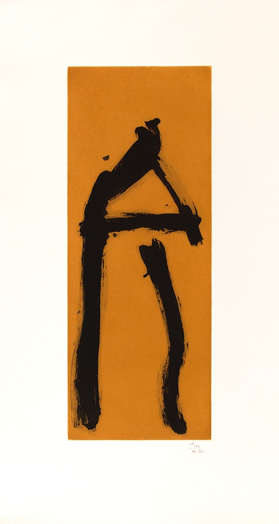 BLACK GESTURE ON COPPER GROUND