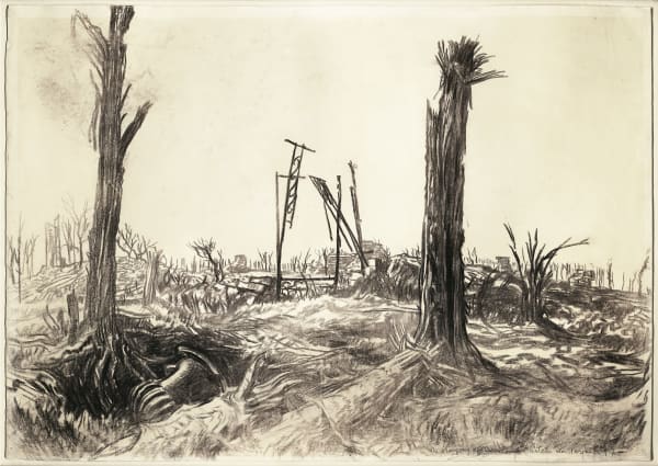 Sir Muirhead Bone, The Orangery of Deniecourt Chateau, near Peronne, 1917