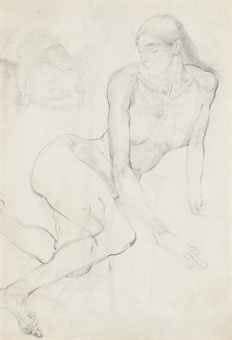 Sir Jacob Epstein, Drawing for Nan (The Dreamer), 1911