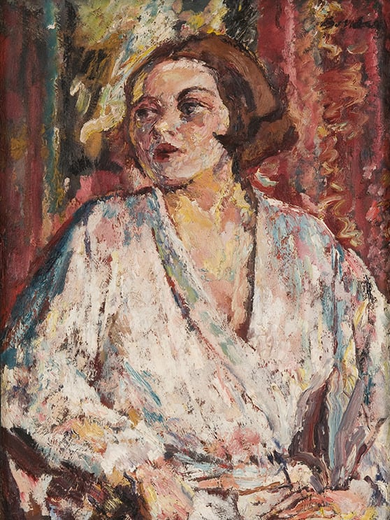 David Bomberg, Portrait of Eunice Levi, 1953