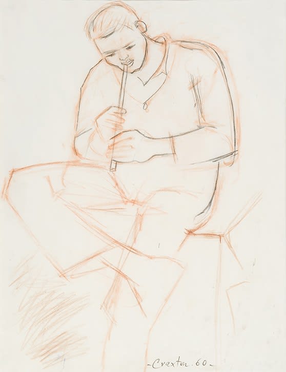 John Craxton RA, Pipe Player, 1960