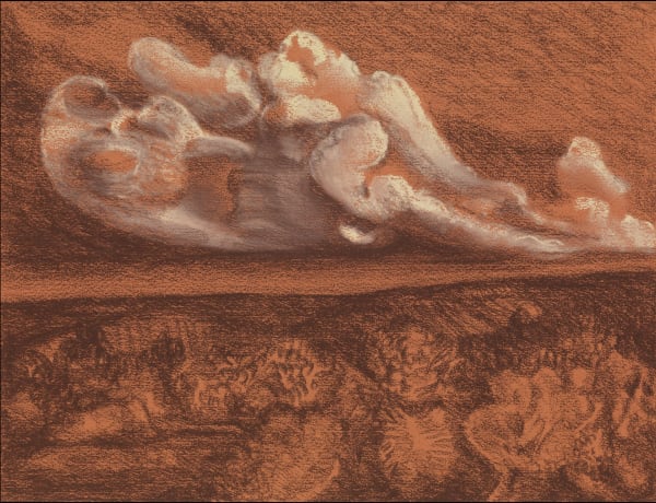 Jared FitzGerald, Drawing Collection; Landscape, Medanales, N.M, 2003