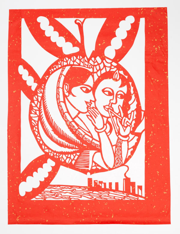 Jared FitzGerald, Krishna and Radha (Red), 2023