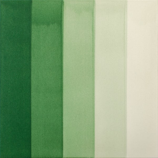 Simon Morris, Green Watercolour Painting, 2014