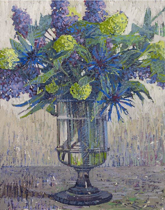 Francis Hamel, Boule de Neige, Lilac and Cornflowers May - June 2010