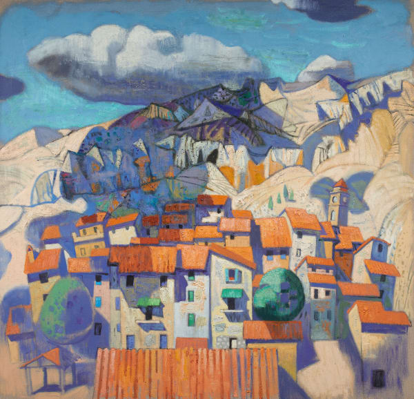 Leon Morrocco, Cipières under an approaching Cloud, Alpes-Maritimes , 2021