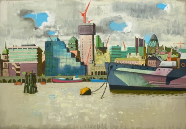 Leon Morrocco, Battleship with Breaking Clouds, 2012