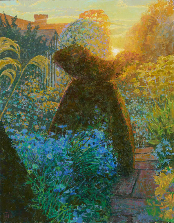 Francis Hamel, Sunset in the Peacock Garden Great Dixter, 2023