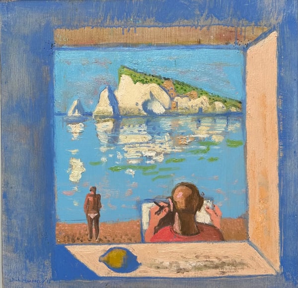 Leon Morrocco, Artist Drawing Basiluzzo, 2015