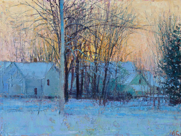 Andrew Gifford, 34. Snowy Sunset in Rockland, Maine , 2023