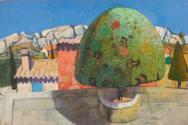 Leon Morrocco, Alpine Village and Topiary Tree, Alpes-Maritimes, 2021