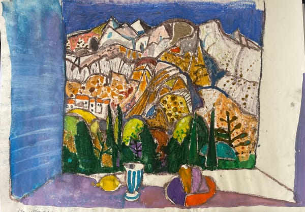 Leon Morrocco, Still Life and Alpine Village, 2022