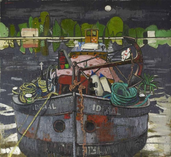Leon Morrocco, Night Barge, 2015