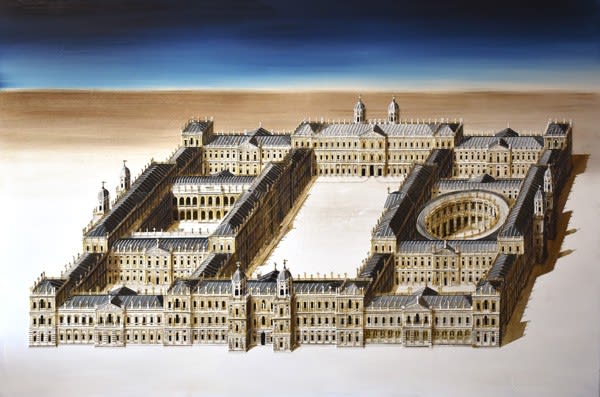 Ed Kluz, Design for Whitehall Palace by Inigo Jones, unexecuted, 2019