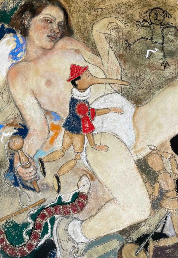 Michael Bastow Bilboquet (Kindergarten), 2020-2022 Pastel sur papier Pastel on paper 100 x 70 cm 39 ¼ x 27 ½ in