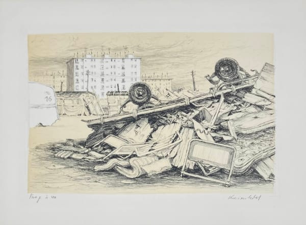 Jürg Kreienbühl, La roulotte détruite, 1977