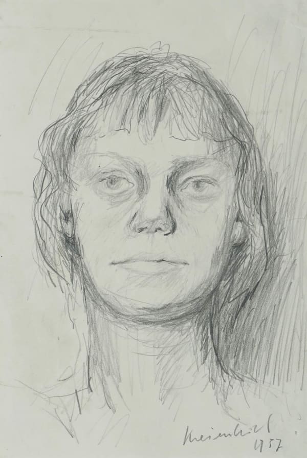 Jürg Kreienbühl, Portrait de jeune femme, 1957