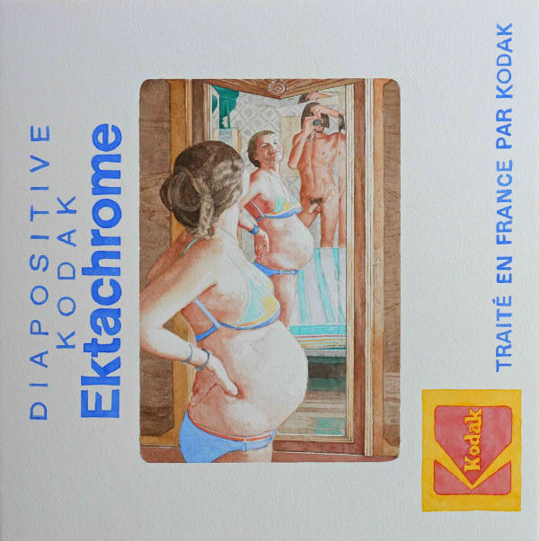 Stéphane Belzère, Diaquarelle n°80, 2021-2022