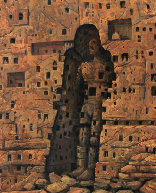 Maarten Demmink The Book of Sand IV, 2019 Huile sur MDF Oil on MDF 40 x 32 cm 15 ¾ x 12 ½ in