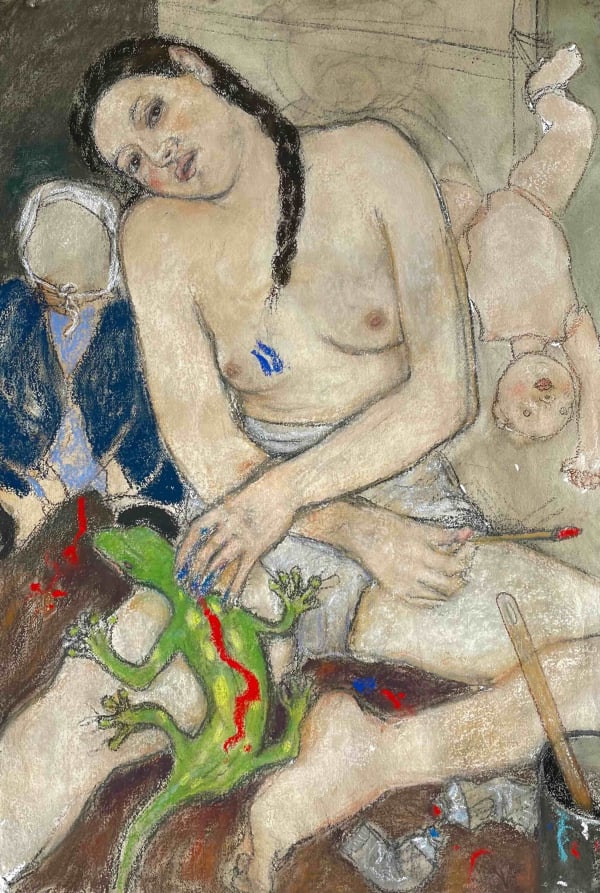 Michael Bastow The Artist (Kindergarten), 2020-2022 Pastel sur papier Pastel on paper 100 x 70 cm 39 ¼ x 27 ½ in