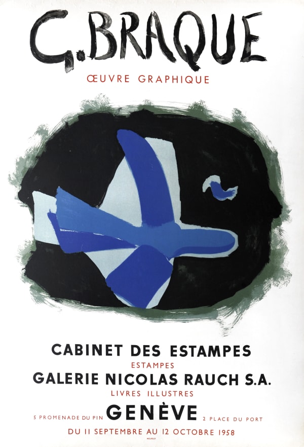 Original Artists' Posters, 04 Georges Braque, 'G.Braque - Oeuvre Graphique'', 1958