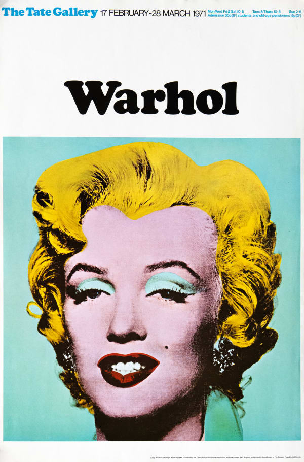 Original Artists' Posters, 01 Andy Warhol, 'Marilyn - Tate Gallery, London', 1971