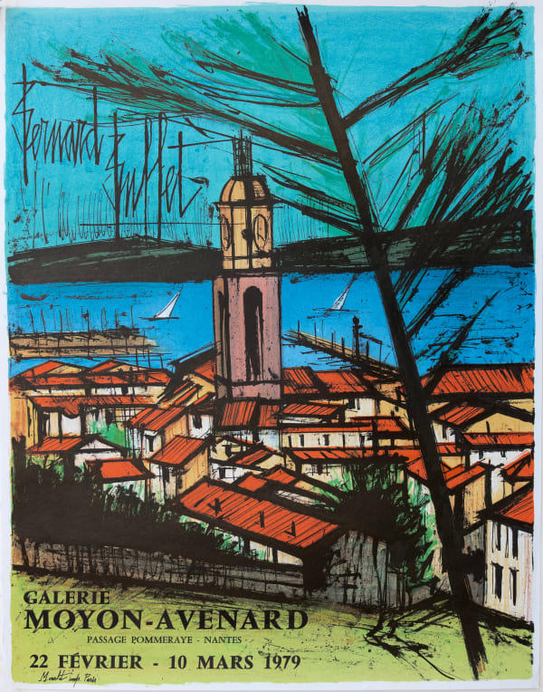 Original Artists' Posters, 06 Bernard Buffet, 'Saint Tropez - L'Eglise et la Baie'', 1978
