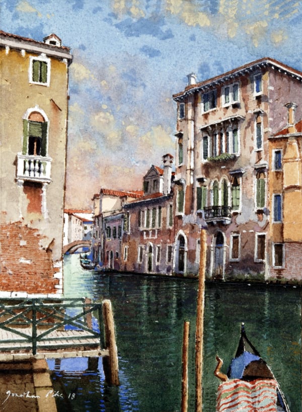 Jonathan Pike The Jetty Watercolour on paper 19 x 14cm