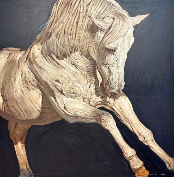 Huw Williams Stallion (Movement), 2025 Oil on canvas 152.4 x 152.4 cm