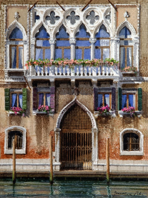 Jonathan Pike Palazzo Loredan dell'Ambasciatori Watercolour on paper 19 x 14cm