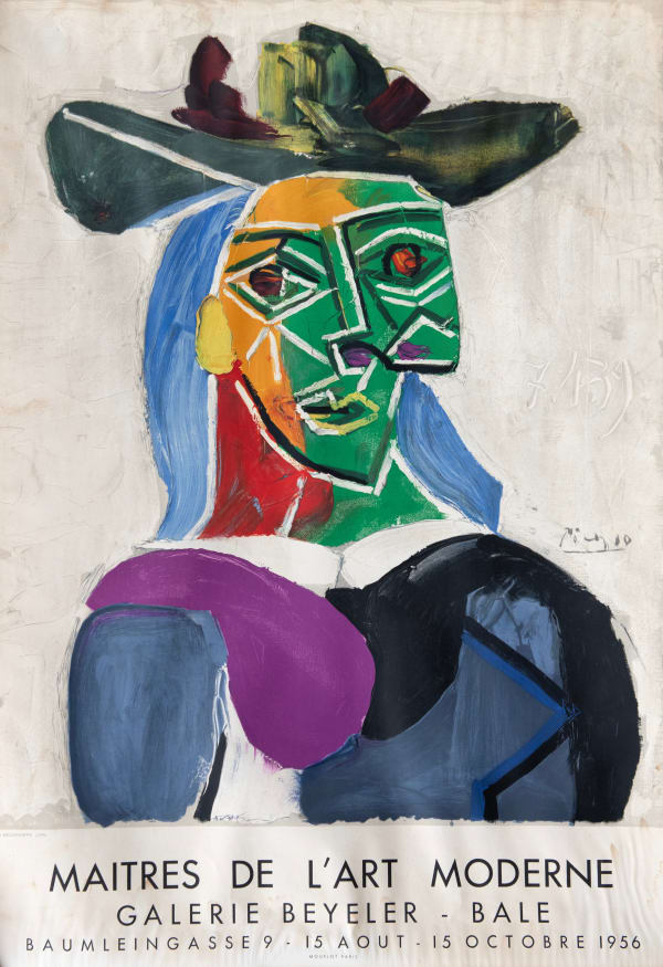 Original Artists' Posters, 45 Pablo Picasso, 'Galerie Beyeler - Bale', 1956